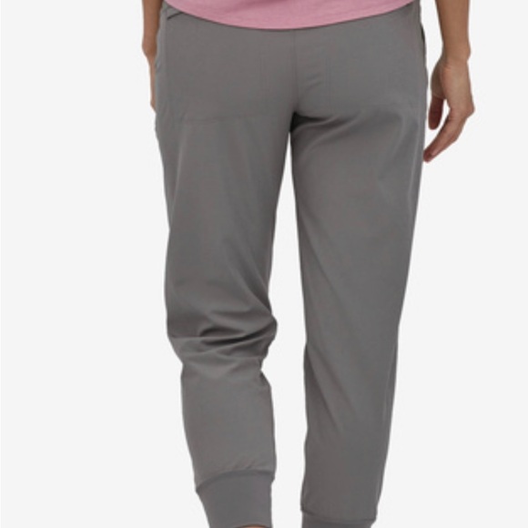 Patagonia Women's Happy Hike Studio Pants noble gray size L, NWT - Picture 4 of 9